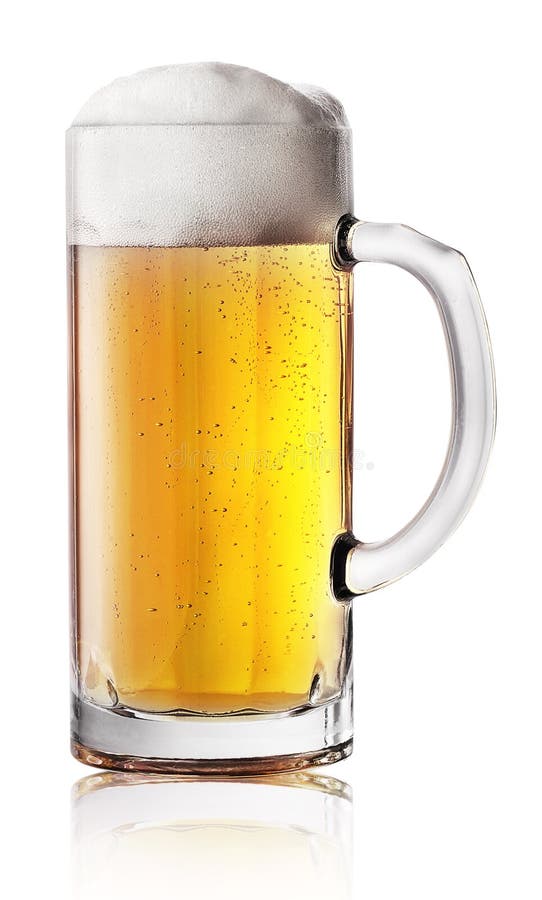 Narrow Beer Mug with Handle Stock Photo Image of brown, cold 69397754