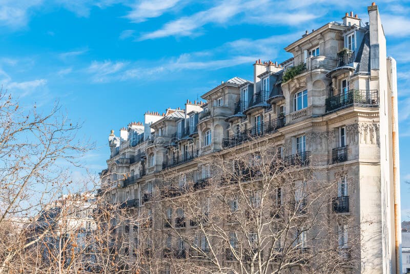 Strange house in Paris stock image. Image of gutter, road - 26784803