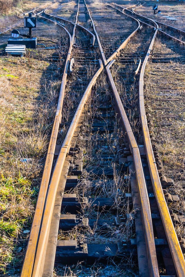 Narrowgauge Railway Side Track Stock Image Image of bytom, narrow