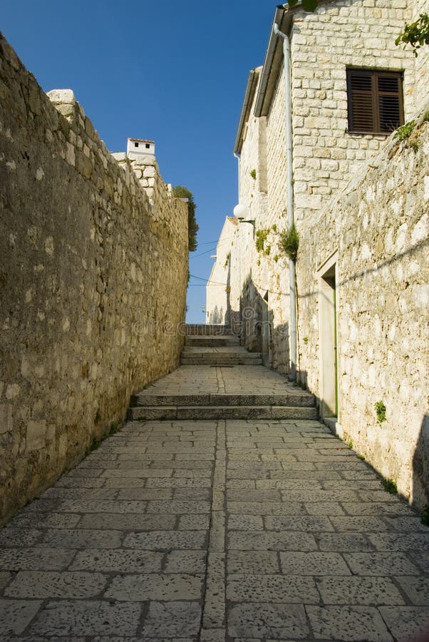 Narrow historical street.