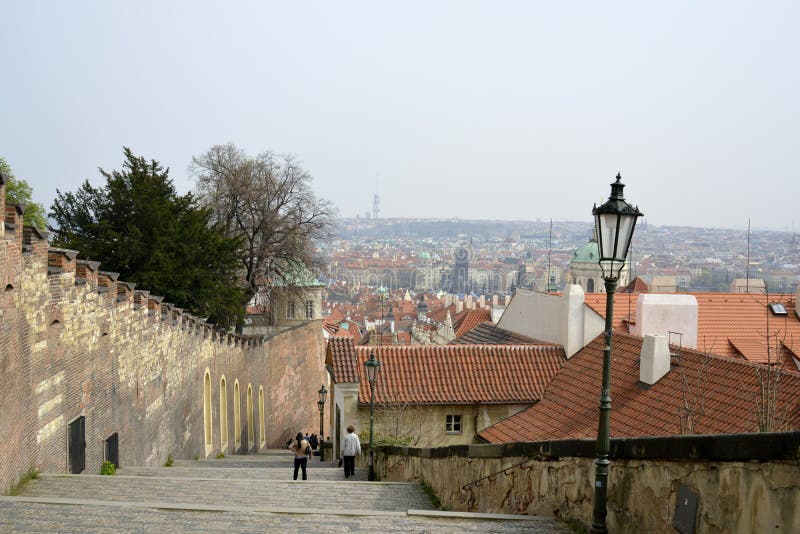 Narrow street and steep steps of Via … – License image – 13819118 ❘  lookphotos