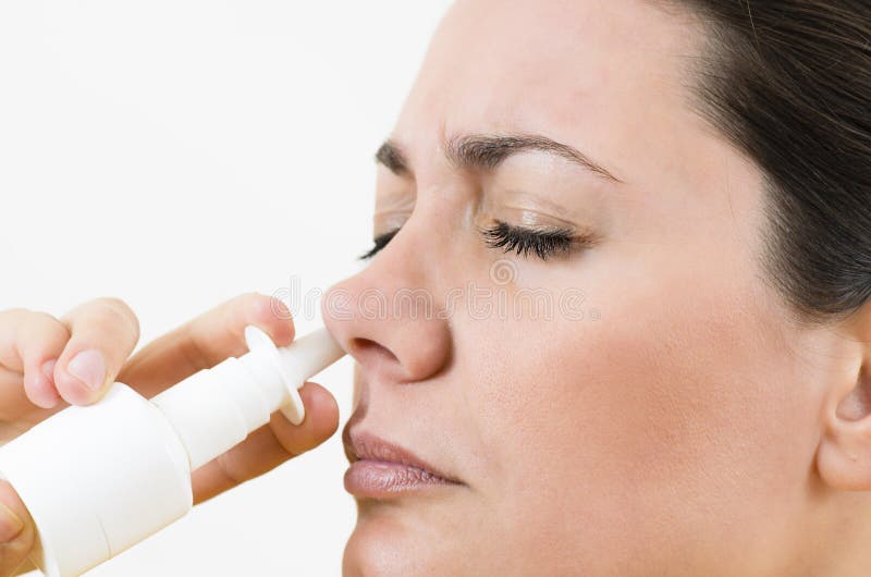 Nasal Spray royalty free stock image Nasal Spray royalty free stock image