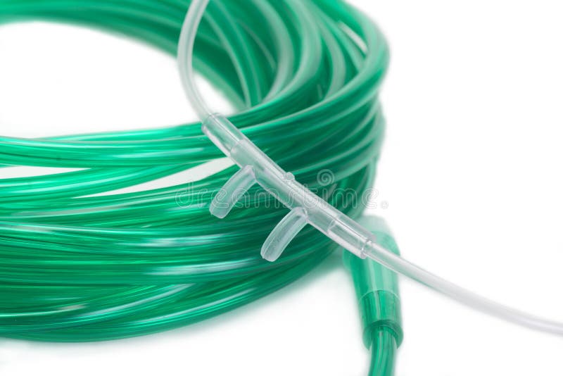 Nasaler Cannula lizenzfreie stockbilder Nasaler Cannula lizenzfreie stockbilder