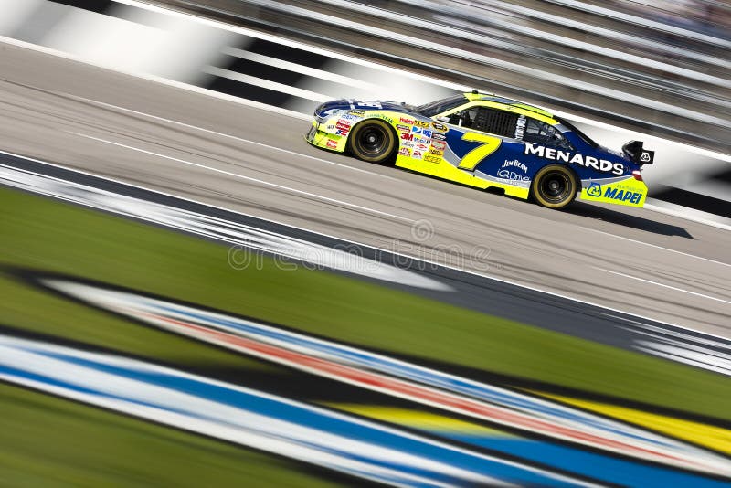 Ft. Worth, TX - 7 November, 2009: Robby Gordon brings his Menards Toyota through the frontstretch during a practice session for the Dickies 500 NASCAR Sprint Cup race at the Texas Motor Speedway in Ft. Worth, TX. Ft. Worth, TX - 7 November, 2009: Robby Gordon brings his Menards Toyota through the frontstretch during a practice session for the Dickies 500 NASCAR Sprint Cup race at the Texas Motor Speedway in Ft. Worth, TX.