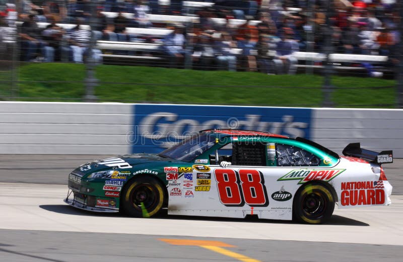 NASCAR - Dale Jr Speeds Out of Turn 2