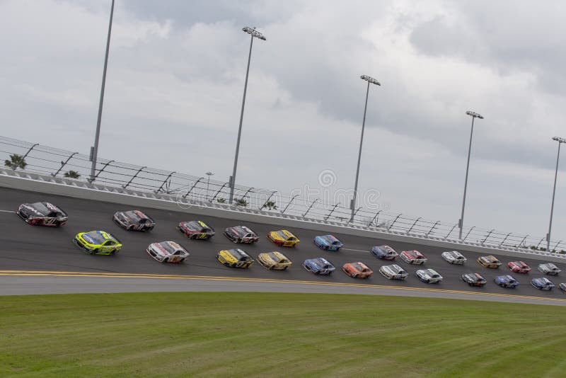 NASCAR: 23 februari de Internationale Speedwaybaan van Daytona stock foto NASCAR: 23 februari de Internationale Speedwaybaan van Daytona stock foto