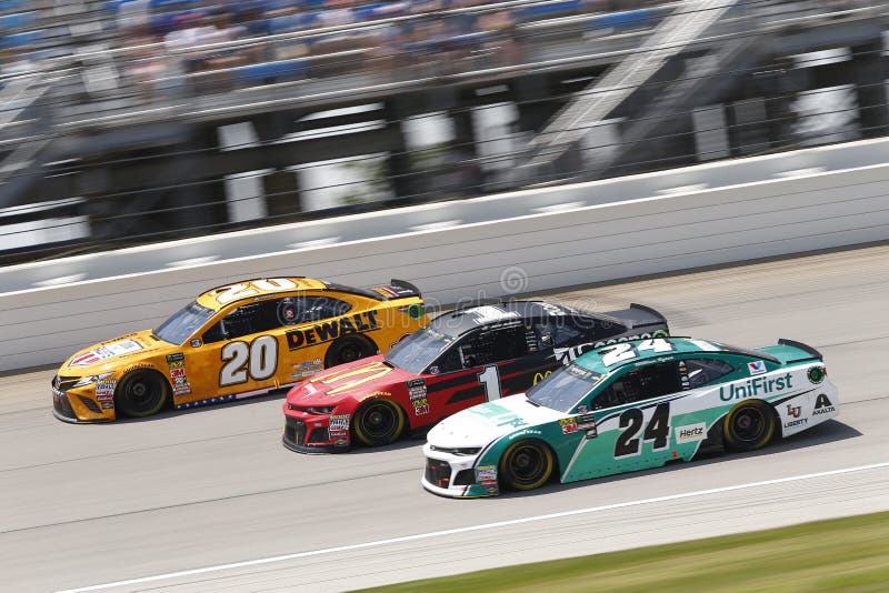 July 01, 2018 - Joliet, Illinois , USA: Jamie McMurray 1 battles for position during the Overton`s 400 at Chicagoland Speedway in Joliet, Illinois . July 01, 2018 - Joliet, Illinois , USA: Jamie McMurray 1 battles for position during the Overton`s 400 at Chicagoland Speedway in Joliet, Illinois .