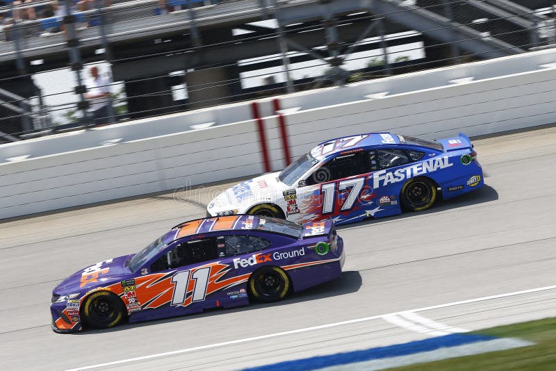 July 01, 2018 - Joliet, Illinois , USA: Ricky Stenhouse, Jr 17 battles for position during the Overton`s 400 at Chicagoland Speedway in Joliet, Illinois . July 01, 2018 - Joliet, Illinois , USA: Ricky Stenhouse, Jr 17 battles for position during the Overton`s 400 at Chicagoland Speedway in Joliet, Illinois .