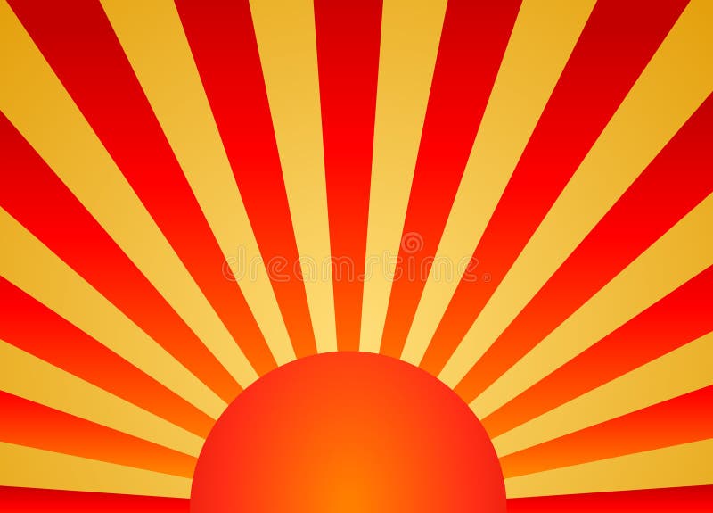 Nascer do sol ilustração stock Nascer do sol ilustração stock