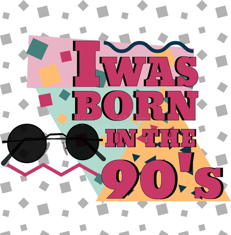 Nascevo negli anni 90 royalty illustrazione gratis Nascevo negli anni 90 royalty illustrazione gratis