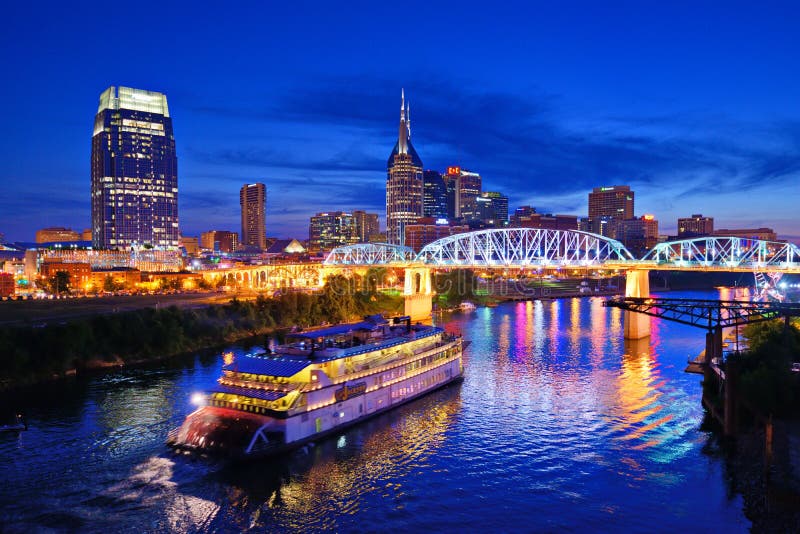 Nashville Beim Cumberland River Redaktionelles Stockfoto Bild von