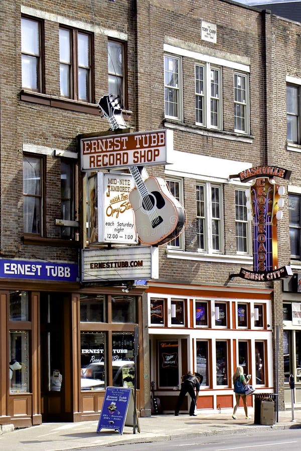 Broadway street in Nashville TN, USA