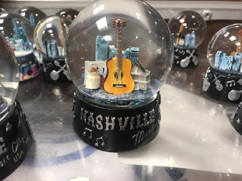 Nashville stock image. Image of guitar, snow, globe 104275617