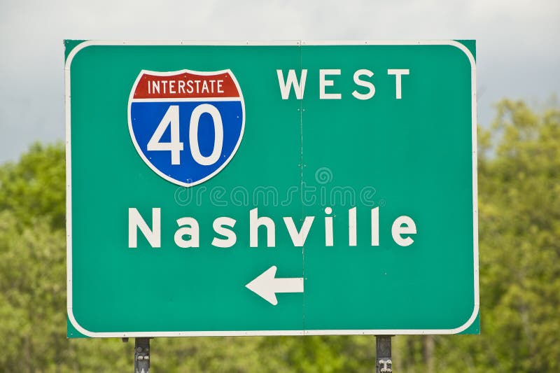 Nashville Tennessee Road Sign Stock Photo Image of tennessee, highway
