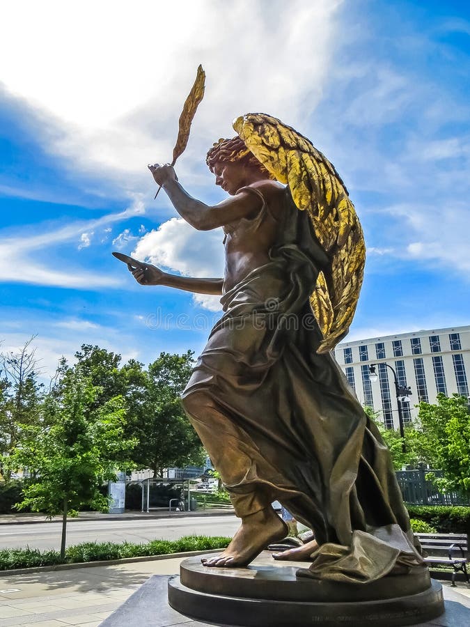 Angel Statue At The Schermerhorn Symphony Center Nashville Editorial