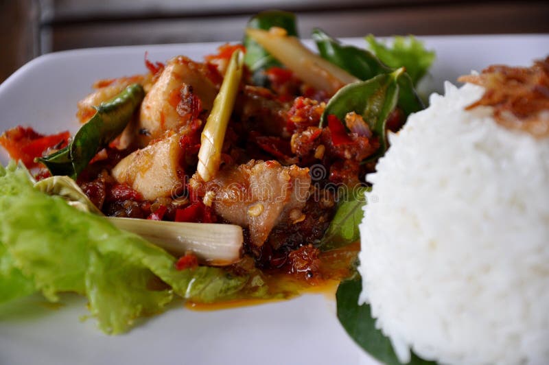 Nasi tim ayam stock image. Image of nasi, rice, chicken