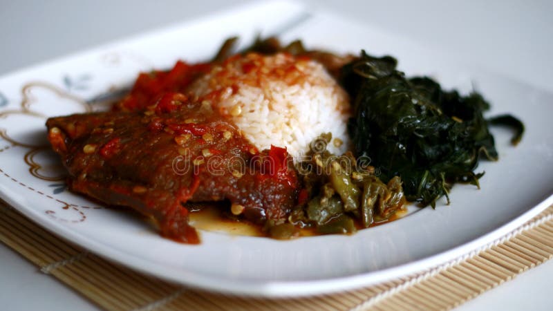 Nasi Padang fotografia royalty free