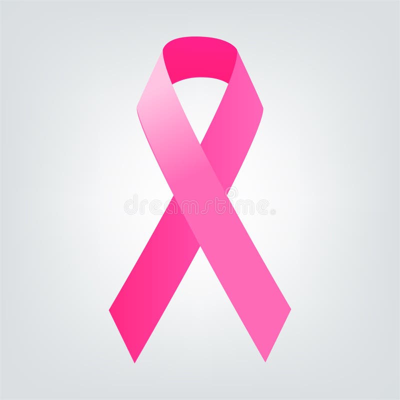 Nastro di rosa di consapevolezza del cancro al seno Concetto di sanità delle donne illustrazione vettoriale
