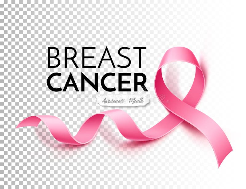 Nastro di rosa del manifesto di consapevolezza del cancro al seno di vettore royalty illustrazione gratis