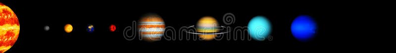 Nasz osiem planet układ słoneczny zdjęcie stock Nasz osiem planet układ słoneczny zdjęcie stock