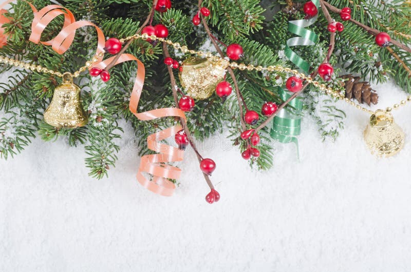 Borda de Natal e Ano Novo imagens de stock royalty free