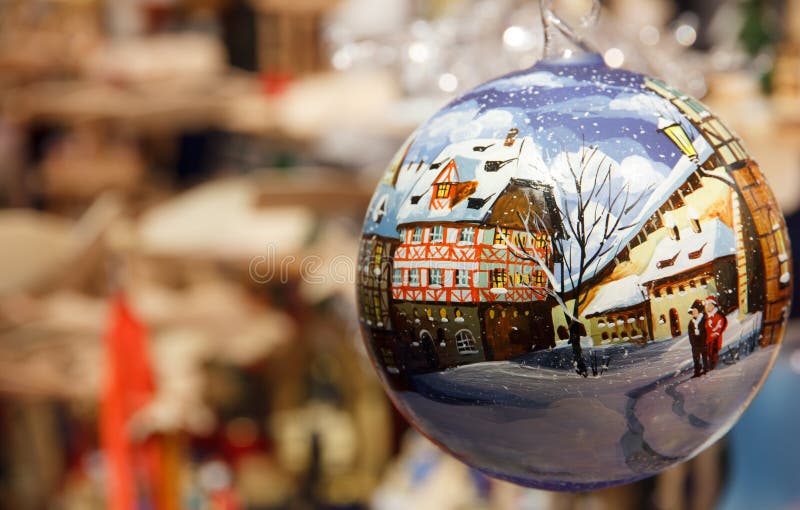 Natal em Alemanha em uma bola foto de stock Natal em Alemanha em uma bola foto de stock