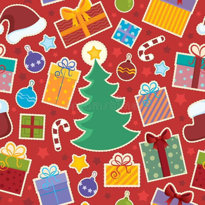 Natal sem falhas ilustração stock