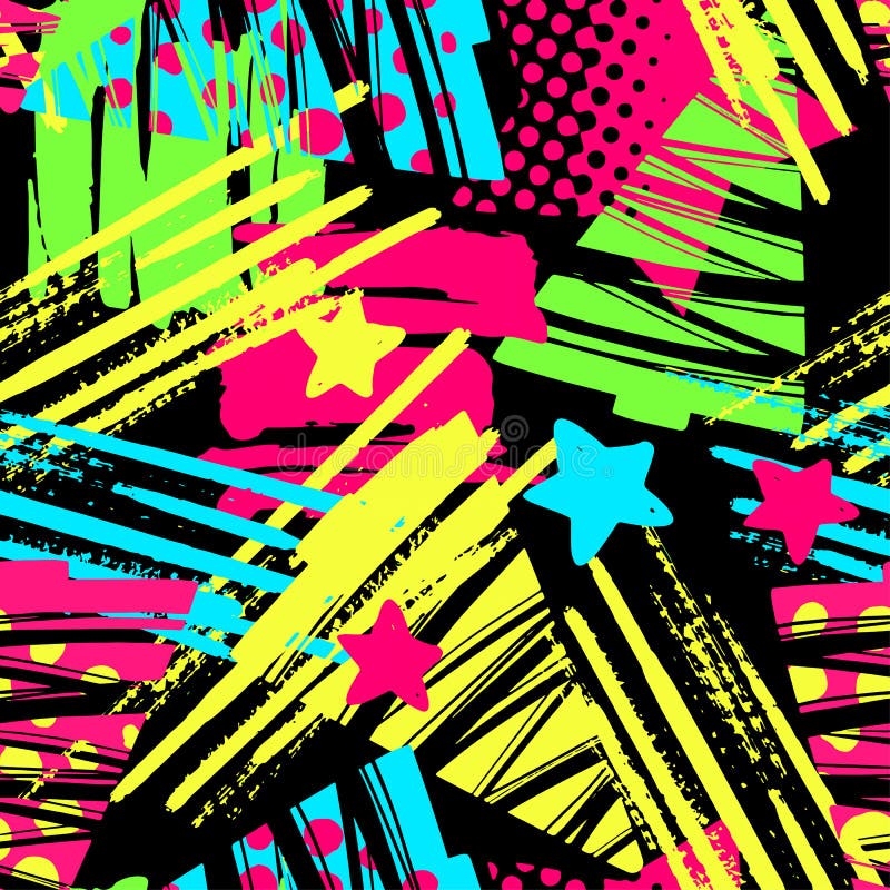 Natal sem emenda que repete o teste padrão expressivo da tinta do ofício da mão ilustração do vetor Natal sem emenda que repete o teste padrão expressivo da tinta do ofício da mão ilustração do vetor
