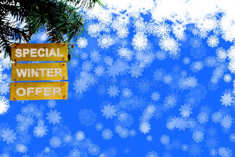 Natale del fondo ed offerta speciale di inverno del nuovo anno