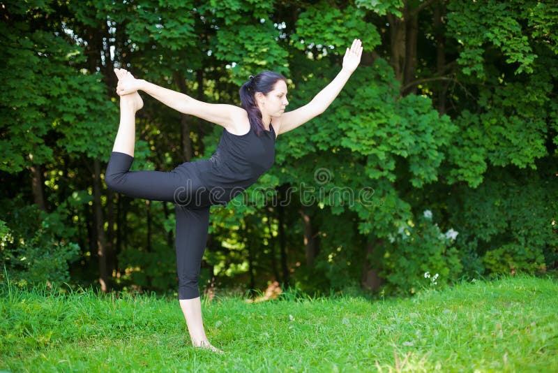 Nataraja-Asana royalty free stock photo Nataraja-Asana royalty free stock photo