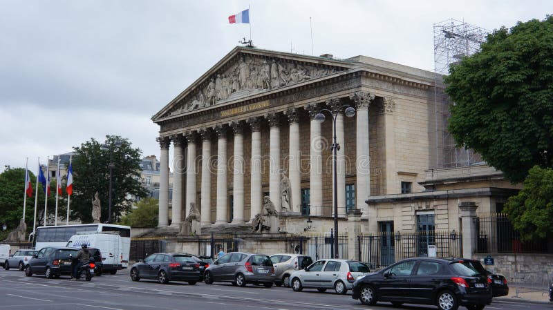 National Assemble in France Stock Photo - Image of white, blue: 168959352