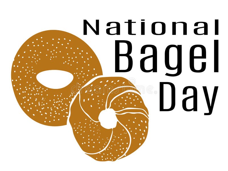 National Bagel Day, Idea for Poster, Banner, Flyer, Card or Menu Design