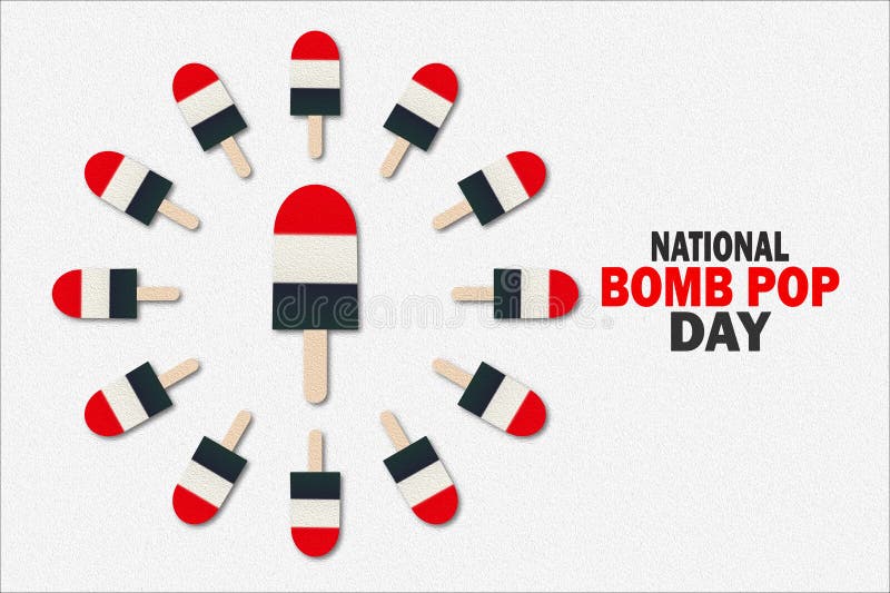 National Bomb Pop Day Vector Template Design Illustration Stock Vector National Bomb Pop Day Vector Template Design Illustration Stock Vector