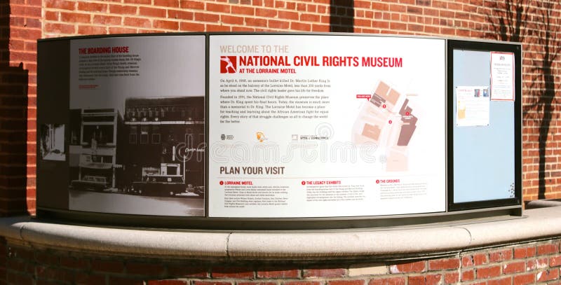 National Civil Rights Museum Sign, Memphis Tennessee.