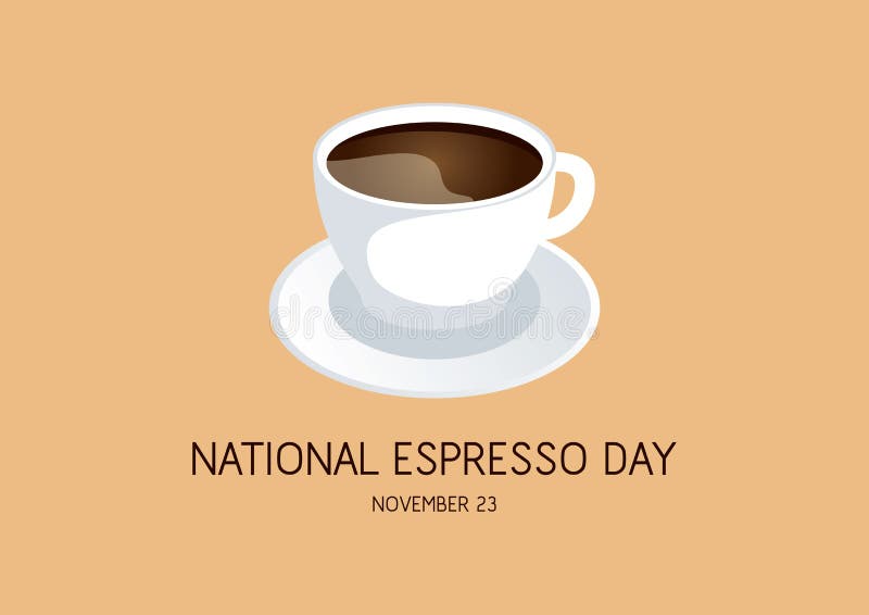 National Espresso Day Vector Stock Vector Illustration of closeup