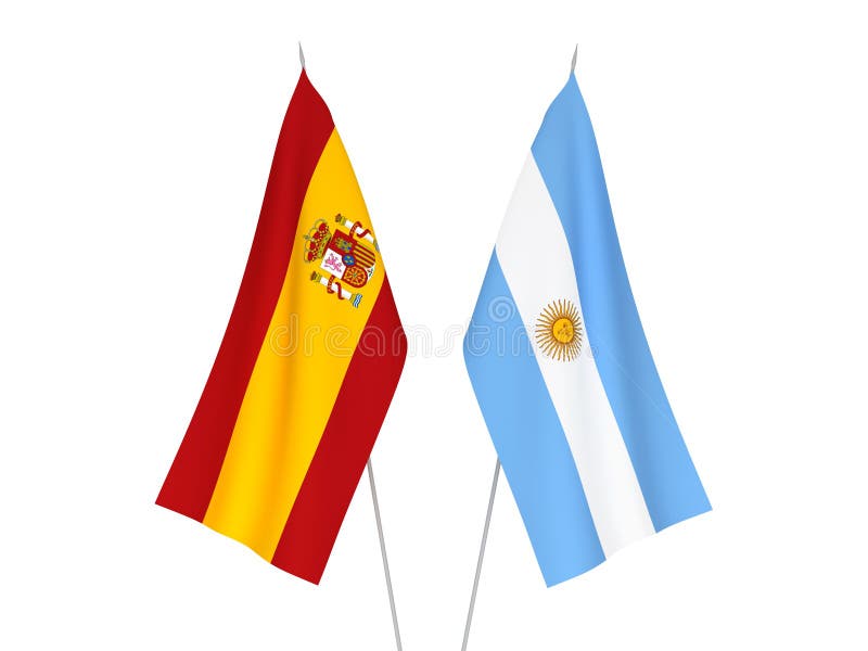 Spain Vs Argentina, Argentinian Smoky Mystic Flags Placed ...