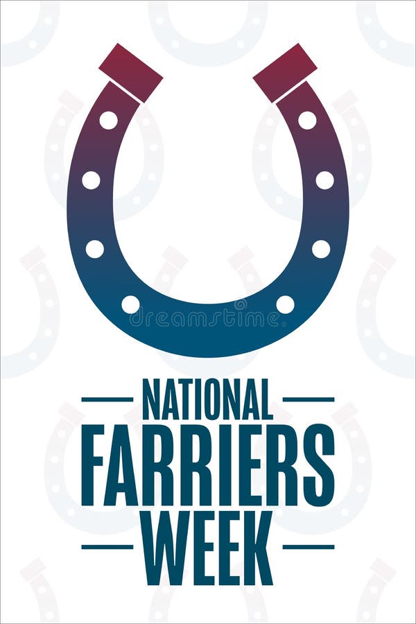 National Farriers Week. Holiday Concept. Template for Background