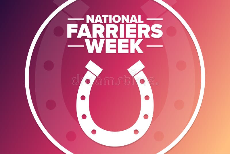 National Farriers Week. Holiday Concept. Template for Background