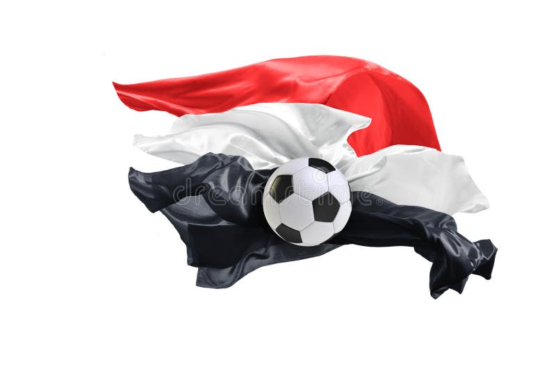 The national flag of Egypt. FIFA World Cup. Russia 2018 royalty free stock photography The national flag of Egypt. FIFA World Cup. Russia 2018 royalty free stock photography