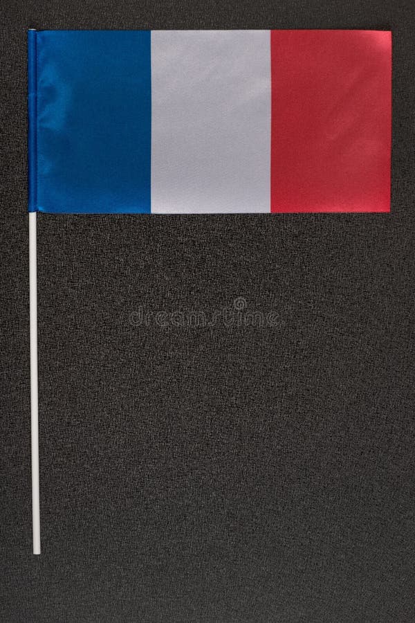 fout slijm blok National Flag of France on Black Background. Tri-color Flag: Blue White  Red. Vertical Frame Stock Photo - Image of france, emblem: 183790292