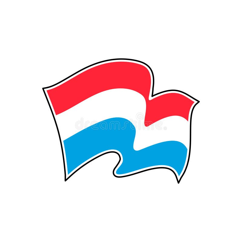 Luxembourg national flag. Vector illustration. Europe stock illustration Luxembourg national flag. Vector illustration. Europe stock illustration