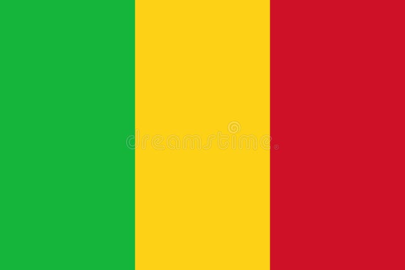 National Flag of Mali Original Size and Colors Vector Illustration, Drapeau  Du Mali Flag, Flag of the Republic of Mali Stock Vector - Illustration of  vector, design: 227123204