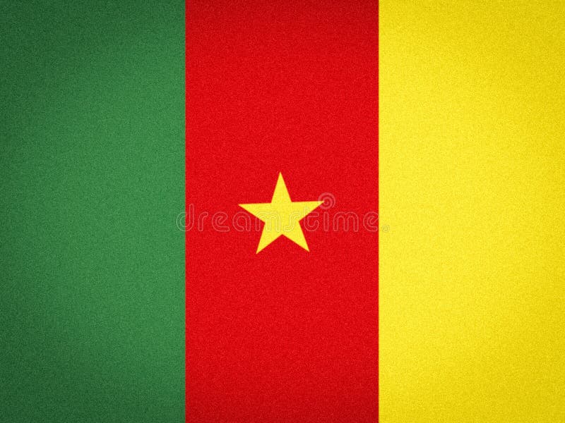 The NationalÂ flagÂ ofÂ Cameroon, Green Red and Yellow Band, Image Stock Illustration - Illustration of symbol, paper: 210309471