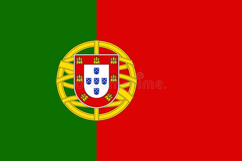 National Flag Of Portugal Country. Stock Vector ...