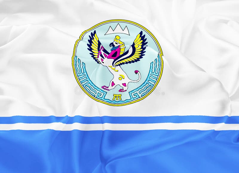 Flag of Republic of Altai stock illustration. Illustration of banner - 125659721