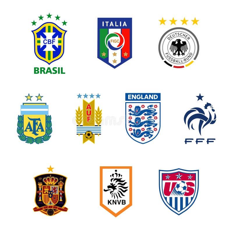 Brazilian club badges.  Soccer team, National football teams, Soccer