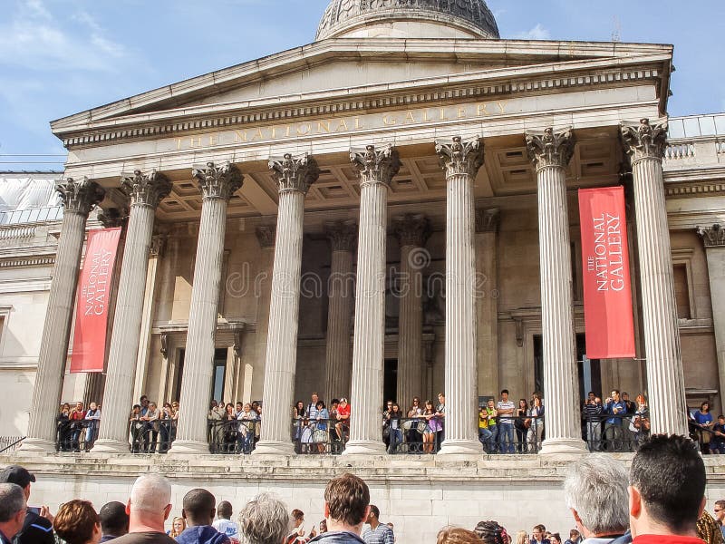 National Gallery a Trafalgar Square a Londra fotografie stock libere da diritti National Gallery a Trafalgar Square a Londra fotografie stock libere da diritti