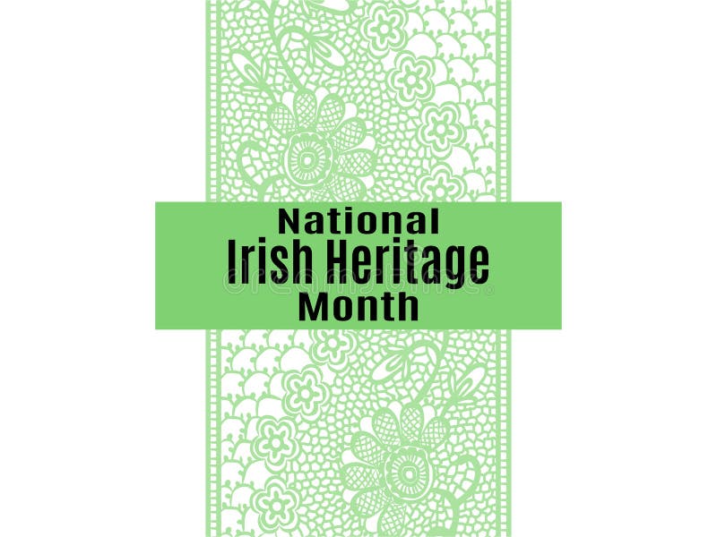 National Irish Heritage Month, Idea for Poster, Banner, Flyer or