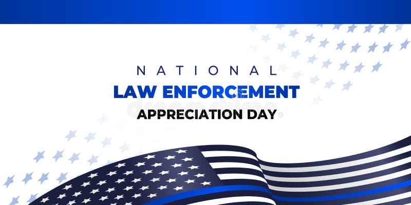 National Law Enforcement Appreciation Day Vector Banner Poster Card Social Media Text January 204111910 