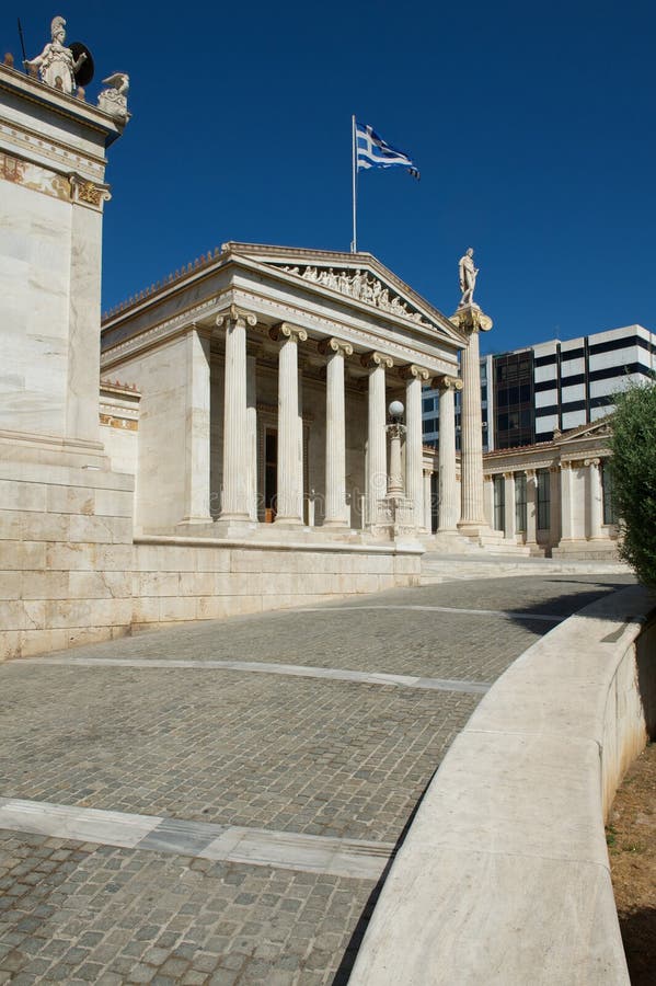 Athena Goddess Statue In Front Of Academy Of Athens Greece Stock Photo -  Download Image Now - iStock